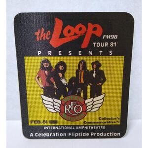 Reo Speedwagon Hi Infidelity 1981 World Tour Cloth Backstage Pass Band Photo